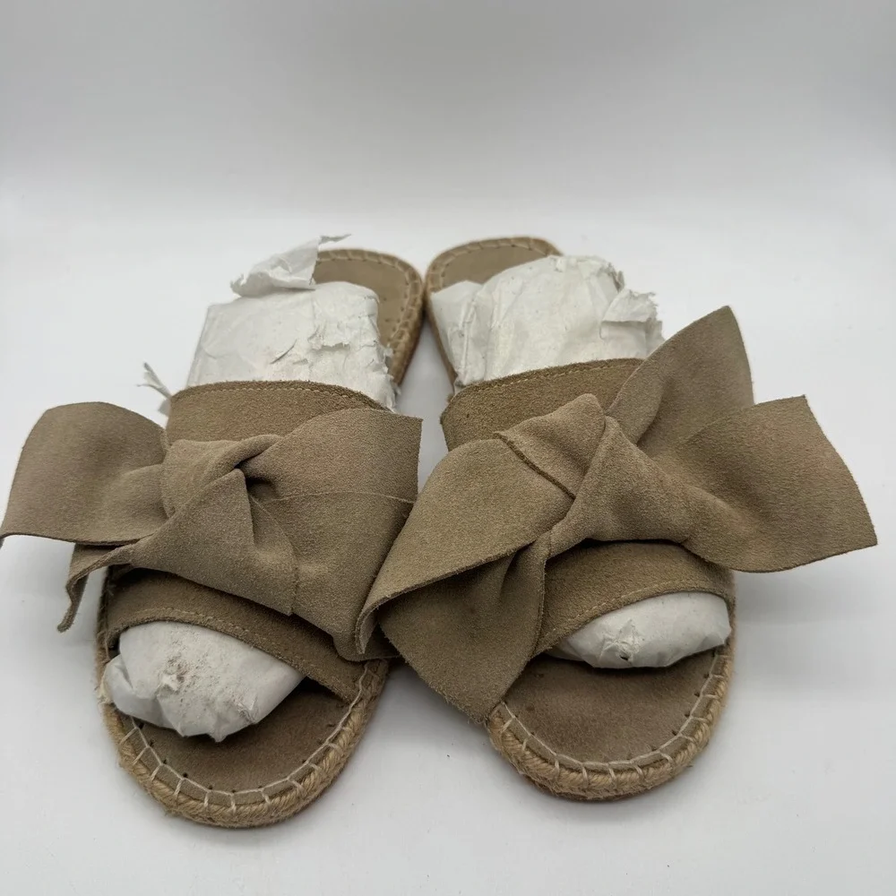 Eclectic Array Sandalia Mujer Maldiva Gamuza Nude Bow Sandal Size 8‎ Women's